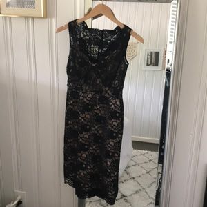 BCBG Max Azria- Black Lace Cocktail Dress